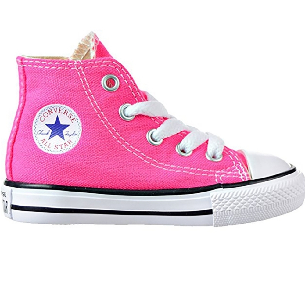 ♾️Converse Infant/Toddler's Chuck Taylor All Star Hi Shoe Pink Pow